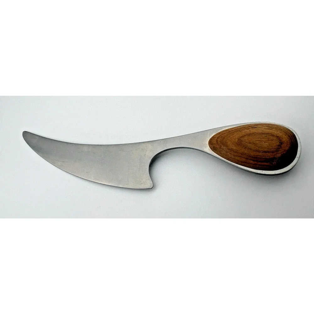 Dansk Contour Stainless Steel Cheese Knife with Teak Wood Handle 9-1/2